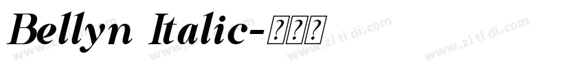 Bellyn Italic字体转换